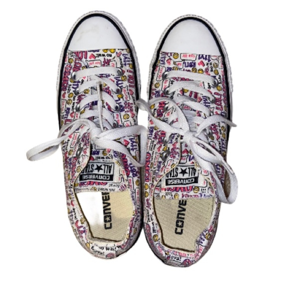 Converse All Star Text Themed Sneakers